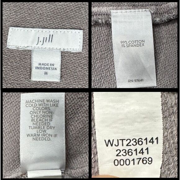 J. Jill‎ Chore Style Jacket Womens Button Up Utility Sun Faded Medium Purple Y2K - Picture 11 of 11